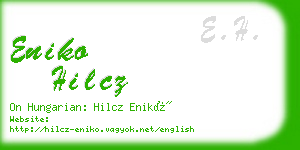 eniko hilcz business card